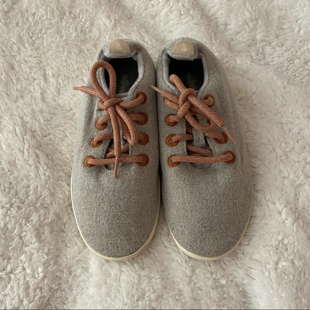 Allbirds wool runners in light gray